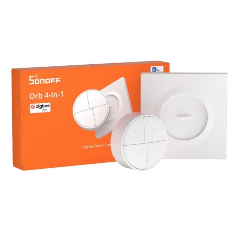SONOFF - Télécommande / Interrupteur mural 4 boutons Zigbee SNZB-01M Orb 4-In-1