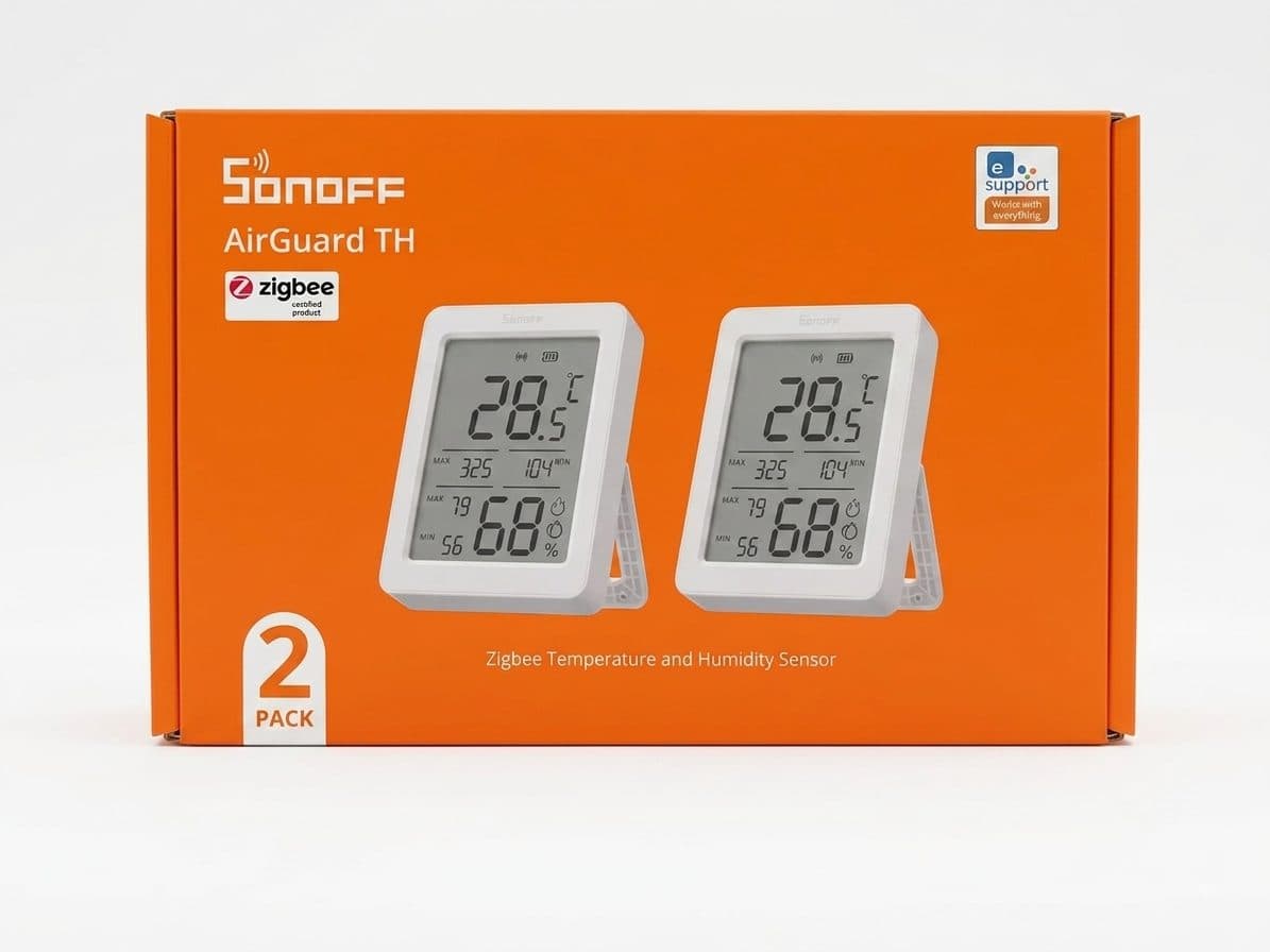 SONOFF - 2x Capteurs de température et humidité Zigbee AirGuard