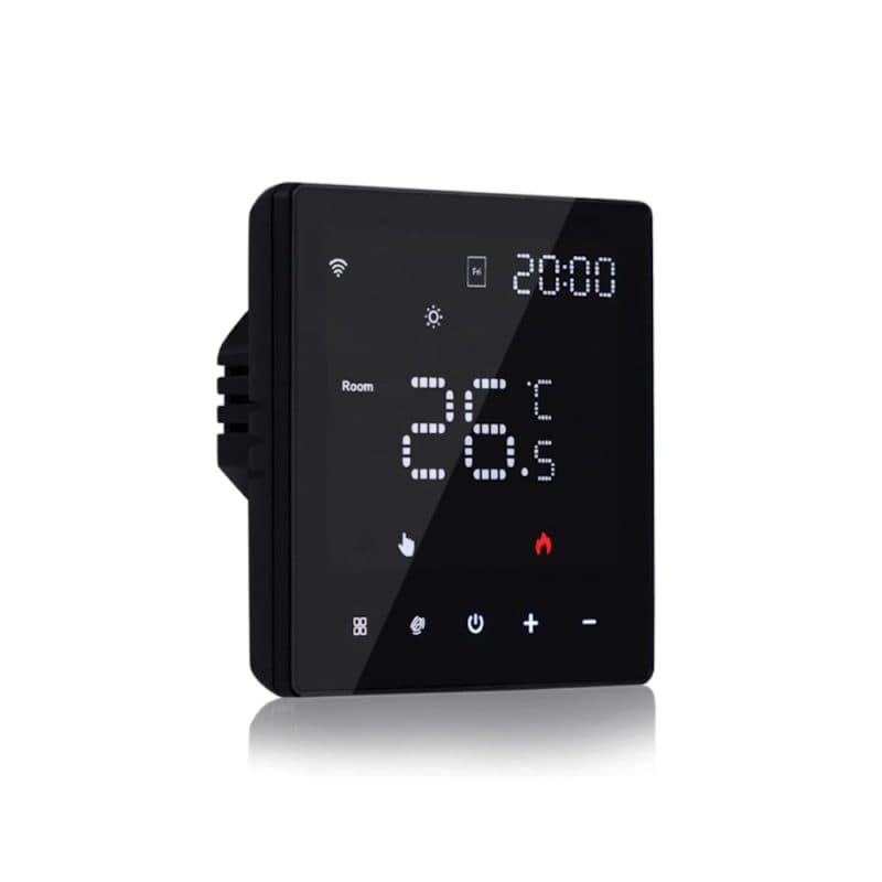MOES - Thermostat WIFI Tuya pour chauffage électrique (Noir / 16A)