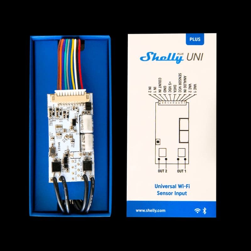 SHELLY - Module universel intelligent Wi-Fi Shelly Plus UNI