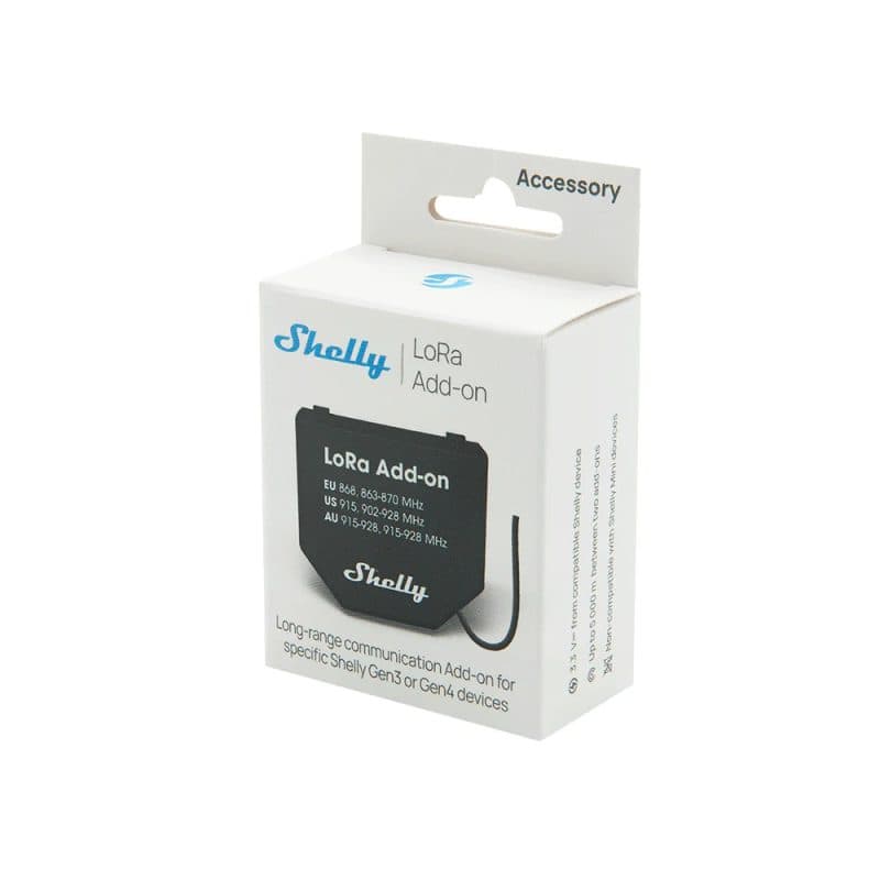 SHELLY - Adaptateur LoRa pour modules Shelly (Shelly Lora Add On)