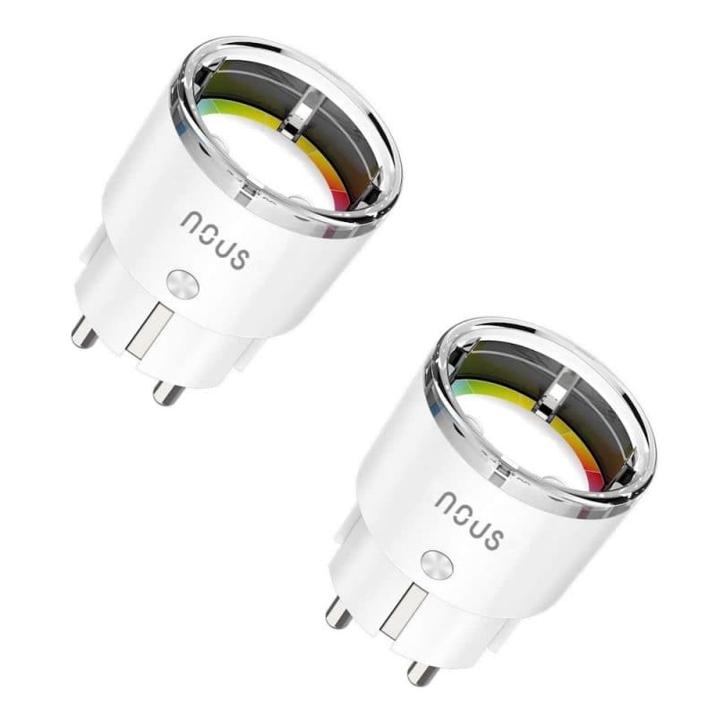 NOUS - LOT de 2x Prise intelligente Zigbee 3.0 Tuya + Mesure consommation
